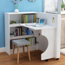 SENBIJU Creative Children's Desk Rotating Folding Table Bookcase Combination One Writing Simple