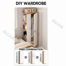 HZ Wardrobe Single Door Household Storage Cabinet Bedroom Rental Room Small Closet Ultra Narrow