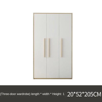 Nordic Wardrobe Simple Modern Economy Assembly Two-door Board Simple Custom Small Bedroom Wardrobe