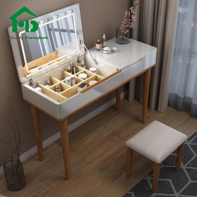 YICHANG Small Apartment Nordic Simple Modern Dressing Bedroom Flip Internet Celebrity Ins Style