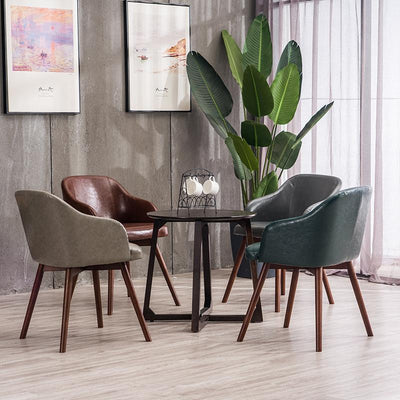 Nordic Fabric Negotiation Leisure Solid Wood Coffee Restaurant Computer Stool Home Modern Simple