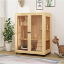 HERON Cat Cage Villa Solid Wood Luxury Home Cat Cabinet General Breeding Room Pet Room