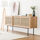 Household Coffee Table Tv Cabinet Combination Nordic Solid Wood Small Household Type Simple Rattan