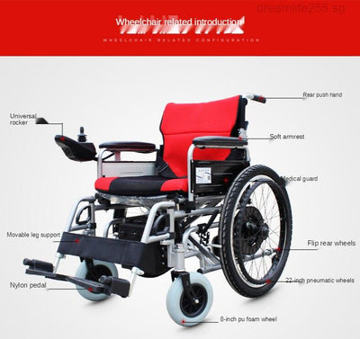 Electric wheelchair, electric foldable scooter for the elderly, intelligent four-wheel automatic