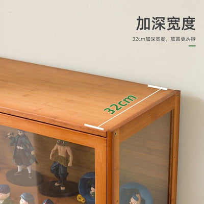 Cabinet Hand-made Display Stand Lego Acrylic Transparent Storage Cabinet Solid Wood Dust-proof