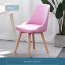 Nordic Dining Home Simple Backrest Stool Solid Wood Desk Makeup Girls' Cute Bedroom Writing Chair