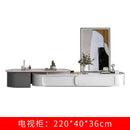Coffee Table Retractable Rock Board Tv Cabinet Tea Table Combination High Sense Minimalist Living