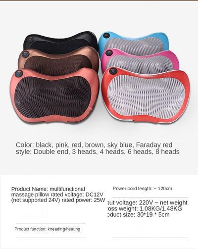 SmC Lin Han multifunctional cervical spine leg waist gift electric massager car home massage pillow