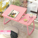 Fanenso Small Table Foldable Table Lifting Folding Bed Movable Table Notebook Computer Table