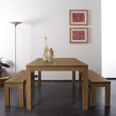 Nordic Solid Wood Table And Chair Combination Business Conference Office Bench Large Log Table Long