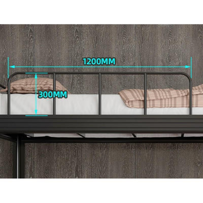 LAL Bed farme High Quality Heavy Duty Extra Thick Steel Bunk Bed Frame/Apartment Bed/Single Bunk Bed