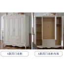 Wardrobe Sliding Door European Style Bedroom Wardrobe Sliding Door 2/3/4 Doors Wardrobe