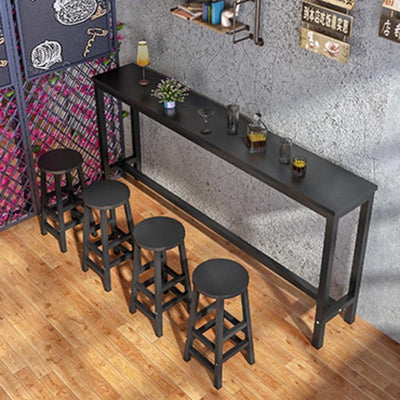 (Custom Size) Bar Table And Chair Set Against The Wall High Table Household Simple Small Bar