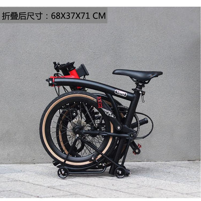 Merida HITO Three-folding Bicycle Litepro Ultra-light Portable Retro Small Cloth 9-speed Bicycle Can