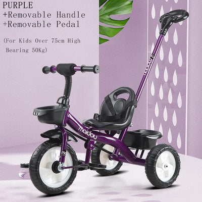 BabyDairy Tricycle 1-5 Years Old Multifunction Children Tricycle Baby Bicycle With Anti-slip Wheels