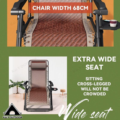 Reclining Chair Foldable Chair Rattan Upholstery Chair Folding Lunch Break Armchair Rattan Chair Nap