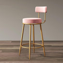 Bar Stool Home Light Luxury Backrest High Chair Nordic Iron Bar Chair