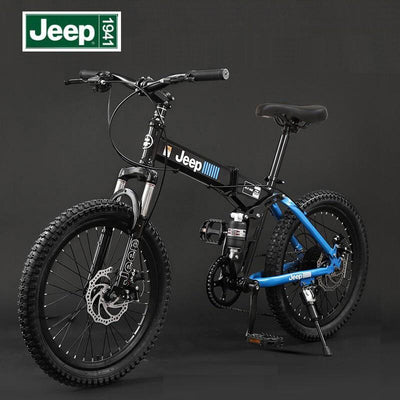 X-RIDER JEEP Student's Bicycle 20-inch Land Rover Folding Double Shock Absorption Mountain Bike