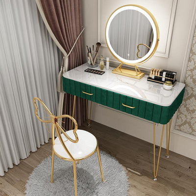 SEVEN Kiwifruit Nordic Dressing Table Bedroom Modern Simple Net Red Ins Style Marble Dressing Table