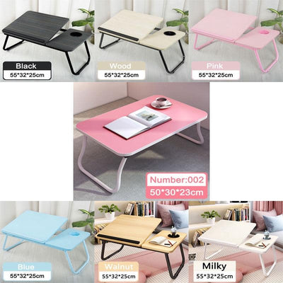 Fanenso Small Table Foldable Table Lifting Folding Bed Movable Table Notebook Computer Table