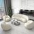 Nordic Sofa Creative Simple Living Room Curved Sofa Lamb Velvet Sofa