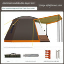 Adventure Camel Outdoor Full-automatic Thickened Rainstorm-proof Camping Aluminum Rod 3-4-person