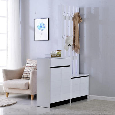 Cabinet Household Door Simple Modern Entrance Hall Hanging Coat Rack Large Capacity Partition Shoe