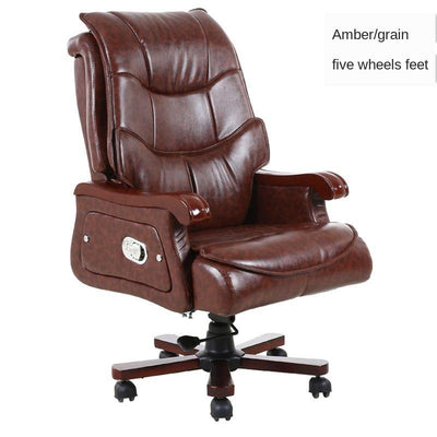 Special Offer Home Leather Reclinable First Layer Cowhide Swivel Boss Office Computer Large Chair