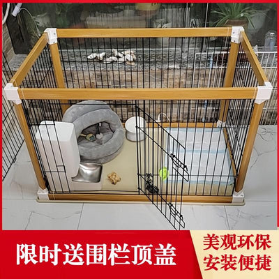 HOOOPET Dog Playpen Fence Dog Cage Medium Large Dog Crate Indoor Toilet Border Animal Pet Fence