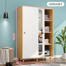 Kinbolee Nordic Wardrobe Sliding Door With Mirror Small Wardrobe Multi-smell Wardrobe