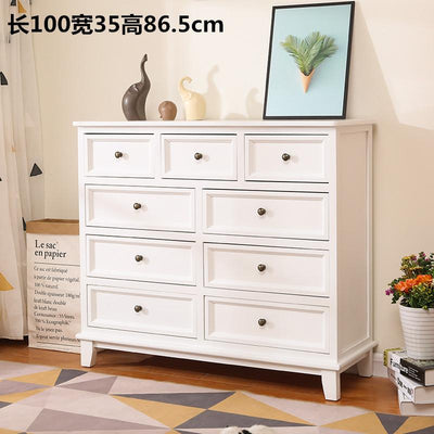 Chest of Drawers Special Price Economical White Solid Wood Modern Simple Large Capacity Nordic