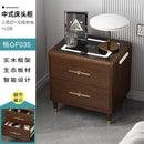 Smart Bedside Table Wireless Charging Bedside Cabinet With USB Sockets And 3-Color Light Chinese