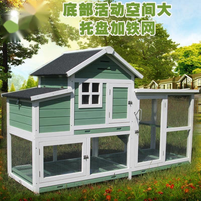 Byto Outdoor Kennel Home Large Chicken Rabbit Cage Coop Pigeon Cage Culture Wooden Cat House Rabbit