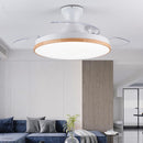 Ceiling invisible ceiling fan light ultra-thin LED telescopic folding fan light dining room living