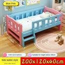 ✨ Ready Stock ✨Solid Wood Children's With Guardrail Princess Powder Color Lacquer Tatami Kids