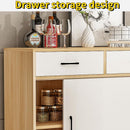 Zxd 【In Stock】Kitchen Cabinet Sideboard Sliding Door Balcony Kitchen Storage Bay Window Storage