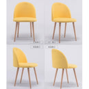 PU/Flannel/Fabric Dining Chair Net Red Chair Home Makeup Chair Bedroom Leisure Chair Nail Art Stool