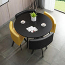 SENBIJU Nordic Dining Table Simple Combination Set With 4 Dining Chairs Family Sales Office