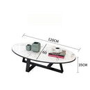 Nordic Marble Coffee Table Italian Living Room Simple Modern Titanium Stainless Steel Creative