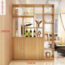 Solid Wood Storage Cabinet Hall Entrance Door Screen bookshelf Partition Space Saver Display Rack