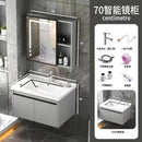 LAL Bathroom Cabinet With Mirror Cabinet Ceramic Basin Bathroom Vanity Cabinet Toilet Luxury Basin