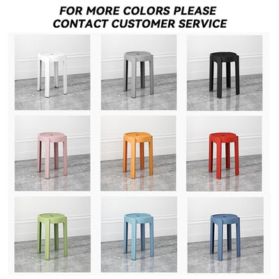 【Buy 3 Get 1 Free】Simple Plastic Stool Japanese Style Dining Stool Living Room Use | Dining Stools/