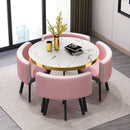 Dining Table Dining Table Set Light Luxury Table and Chair Combination Dining Table and Chair Small