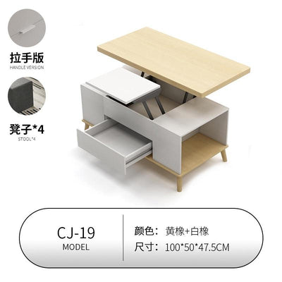 Upgrade Lifting Coffee Table Dual-use Dining Table Family Living Room Household Multi-functional