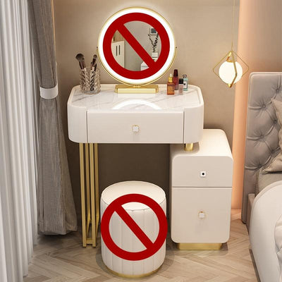 YICHANG Dressing Table With Password Intelligent Fingerprint Lock Cabinet Rock Plate Solid Wood