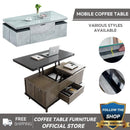 【Free Shipping】Lifting Coffee Table Dining Table Dual-use Small Apartment Living Room Home Modern