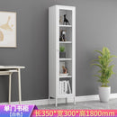 Bookshelf Cabinet Living Room Dustproof Bookshelf Wrought Iron Glass Door Bookcase Home Floor