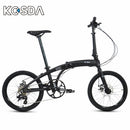 KOSDA KSD-2 Foldable Bicycle 20 Inch 8 Variable Speed Aluminum Alloy Bicycle Portable Ultra-light