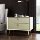 Installation-free Bedside Table Light Luxury Style Simple Modern Mini Bedroom White 40cm Nordic