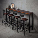 Bar Chair High Stool Iron Family Backrest Bar Bench Table And Chair Modern Simple Tall Chairs Bar